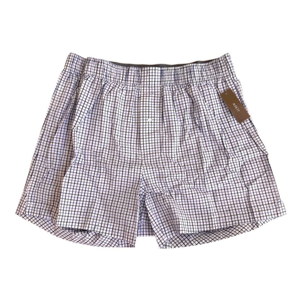 J Crew Patterned Boxer Shorts Blue Stripe 100% Cotton Mens Size M